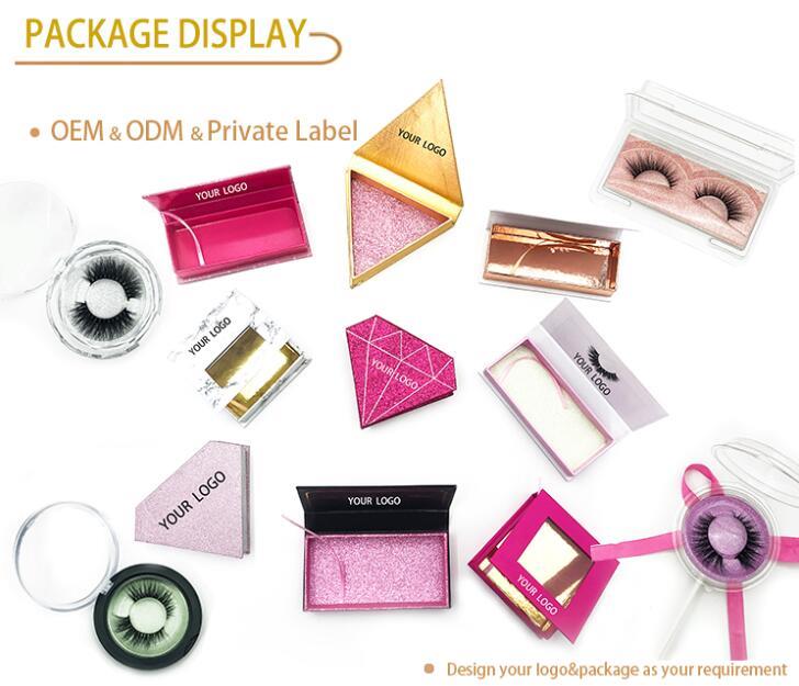 glacann myfeel le ODM agus le bosca pacála lashes OEM