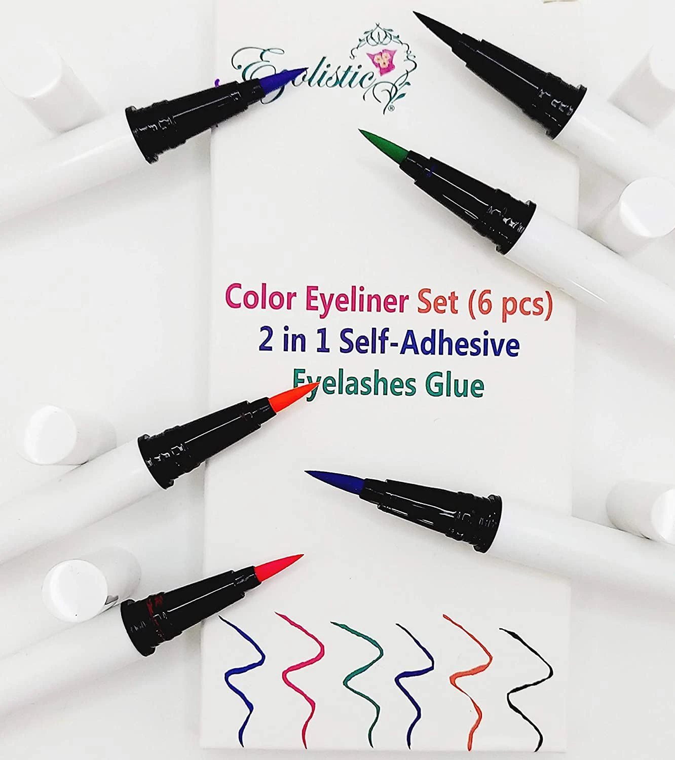 color eyeliner glue