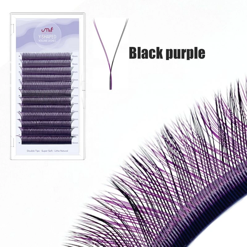 black purple lashes